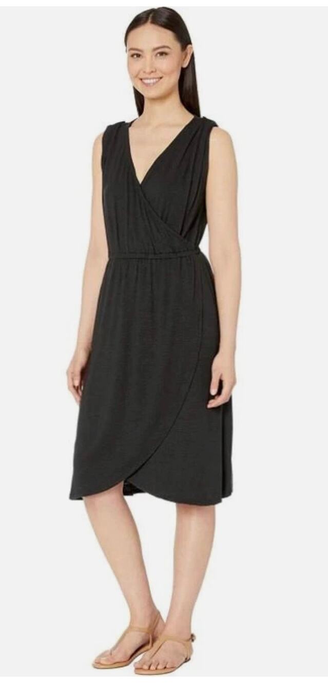 Royal Robbins Black Noe Cross Over Dress S NWOT